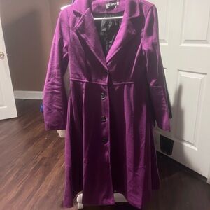 Purple Button-Up Coat